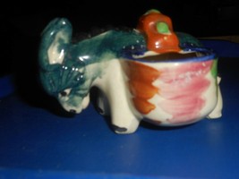 Toothpick Holder Occupied Japan Double Bay Donkey Horseshoe Mark Vintage Ceramic - £16.22 GBP