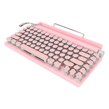 Typewriter Mechanical Illuminated Keyboard 83 Keys, Durable Keycaps Mechanical B - £172.81 GBP