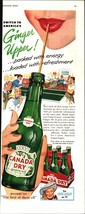 1954 Canada Dry ginger ale Annie Oakley tv sponsor retro art print ad e4 - $25.98