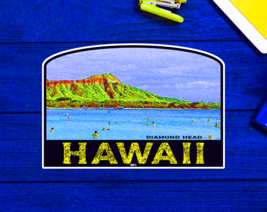 Hawaii Diamond Head Honolulu Vintage Beach Oahu Sticker 4&quot; x 2.75&quot; Decal Vinyl - £4.11 GBP