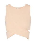 NWT Jonathan Simkhai Peach Cutout Crop Knit Top XS - $116.63 CAD