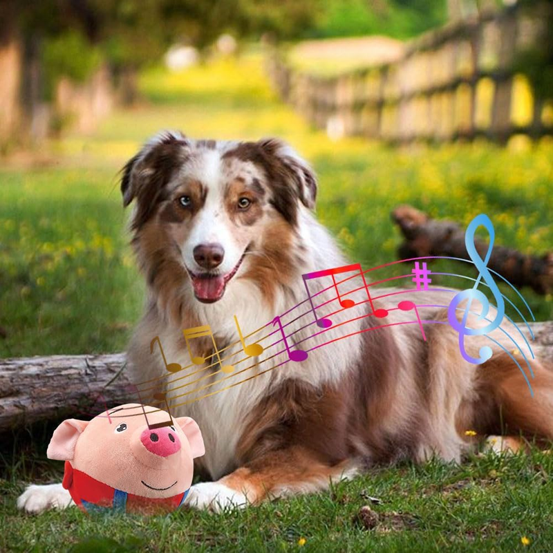 2025 Upgrade Active Moving Pet Plush Toy, Squeaky Dog Ball Toy Interactive Dog T Item image 7