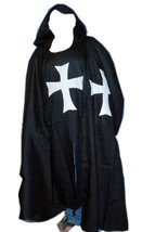 Medieval Knight Crusader Tunic White Surcoat &amp; Cloak Reenactment Templar gift - £274.34 GBP