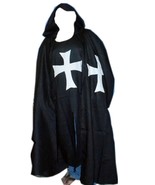 Medieval Knight Crusader Tunic White Surcoat &amp; Cloak Reenactment Templar... - £275.01 GBP