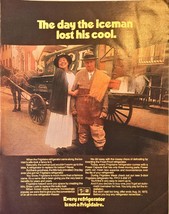 Frigidaire The Day the Iceman lost his cool stage coach-1972 Vintage Pri... - $163.49 MXN