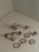  13 Piece Minatare Porcelain Tea Set good some pieces are damaged - $4.95