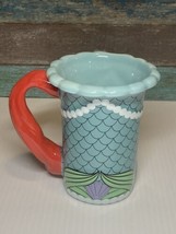 Disney Parks Little Mermaid Princess Ariel Signature 3D Coffee Mug Cup Red Hair - $12.99