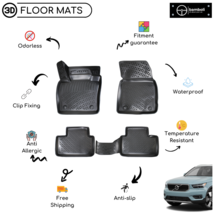 Custom Molded Rubber Floor Mat for VOLVO XC40 SUV 2018-2020 (Black) - $93.95