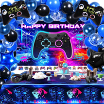 Video Game Birthday Party Decorations Supplies - 151PCS Gamer Birthday Decoratio - £28.83 GBP