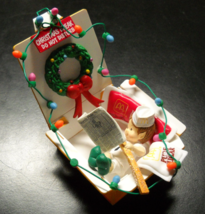 Enesco McDonald&#39;s Christmas Ornament 1991 A Quarter Pounder With Cheer B... - £7.85 GBP