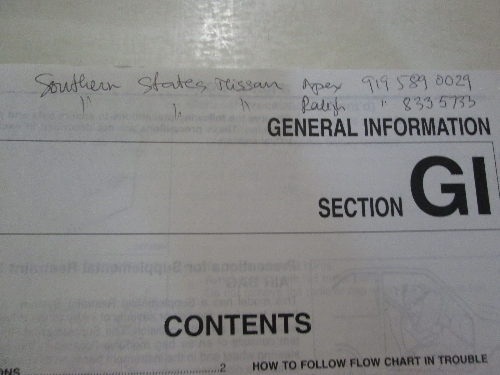 Manuale Di Servizio E Riparazione Per Nissan Maxima 1997 OEM Usato Libro 97 Item image 3