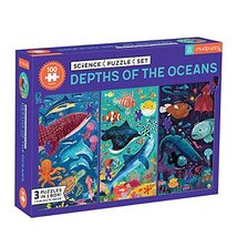 Depths of The Oceans Science Puzzle Set from Mudpuppy, Includes Three 10... - $14.99