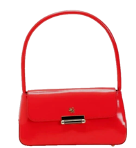 Pratesi Barchetta Italian Designer Red Polished Calf Leather Satchel Bagnwt! - £156.44 GBP