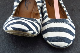 Lucky Brand Women Sz 6 B Blue Ballet Fabric Shoes Erin 2 - £15.60 GBP