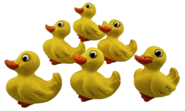 x6 Vintage Wooden Yellow Duck Duckie MCM Playroom Drawer Knobs Lot B - $24.74