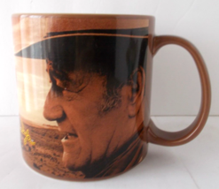 JOHN WAYNE Large Coffee Cup &quot;Courage Is Being Scared.... Saddle Up&quot; Cera... - £18.86 GBP