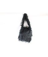 Deadstock Vintage Y2K 90s Fuzzy Shag Fur Handled Flap Shoulder Bag Purse... - $1,852.49 MXN