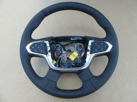  	 84439171OEM 2018 2019 Chevrolet Traverse Steering Wheel Black Leather... - £62.62 GBP