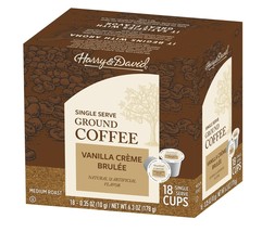 Harry &amp; David Coffee, Vanilla Creme Brulee, 18 count box - $282.52 MXN