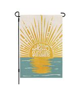 QQPPOLIU Summer Garden Flag Double Sided Linen Fabric 12x18 Inch Outdoor - $190.10 MXN
