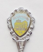 Collector Souvenir Spoon USA Virginia Williamsburg Old Capitol Building Emblem - £3.96 GBP