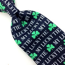 My Lucky Tie St Patrick&#39;s Day Shamrock Necktie Irish Green Clovers Men N0-20 New - £15.77 GBP