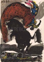 Artebonito - Pablo Picasso, Toros y Toreros 1 Dated 10/7/59 Printed in 1961 - £110.12 GBP