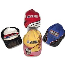 Las Vegas Motor Speedway Hat Cap Adult Strapback Flames Dice Colorblock ... - £23.25 GBP