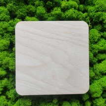 Wood Square Cutout Blank For DIY Craft, Wooden Shape, Birch Plywood Board - $0.30+