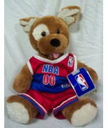 BUILD-A-BEAR BARKING PUPPY DOG IN NBA BASKETBALL JERSEY 14&quot; STUFFED ANIM... - £19.46 GBP