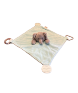 Modern Baby Gray Elephant Turquoise Security Blanket Lovey Rattle Teethe... - $12.07