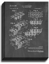 Lego Toy Building Block Patent Print Chalkboard on Canvas - $39.95+