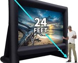 24 Feet Inflatable Outdoor Indoor Projector Movie Screen, Portable Blow ... - $370.99