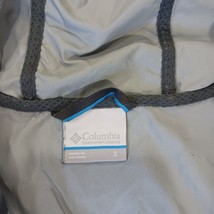 Columbia Jacket Women's Small Gray Hooded Lightweight Lined Full Zip Windbreaker image 3