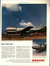 1946 Boeing Twin-Deck Stratocruiser Airplane photo Coming Soon vintage p... - £20.76 GBP