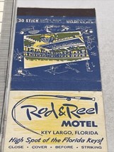 Rare Matchbook Cover  Rod &amp; Reel Motel  Key Largo, Florida  gmg  Unstruck - $19.80