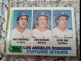 1982 Topps Steve Sax Rookie Card #681. Will Clark RC, Alomar RC. Free Ship - £7.47 GBP