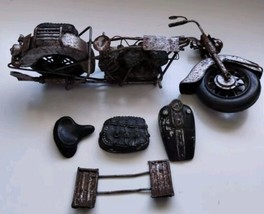 Motorcycle Harley Davidson Knucklehead Style Metal Sculpture - Project Bike DIY - $19.79