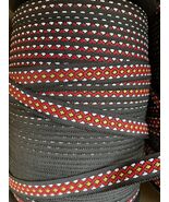 Clearance 10 yards Jacquard ribbon 5/8” black red white  yellow - $10.64 CAD