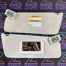 04-08 FORD F150 DRIVER LEFT &amp; PASSENGER RIGHT SUN VISOR VISORS SET PAIR ... - $50.96