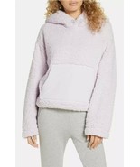 ZELLA Cassie Faux Fur Shearling Pullover Hoodie Sherpa Purple Hush Mediu... - $532.79 MXN