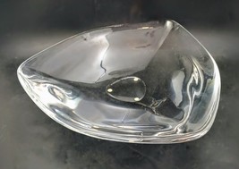 Orrefors Martti Rytkonen Crystal Center Piece Art Bowl Plate Signed &amp; Nu... - $15,955.36 MXN