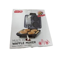 Dash multi mini waffle maker makes 4 waffles using 1200!watts SKU 3668 - $24.55