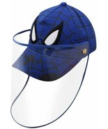 Unisex Kid&#39;s Spider-Man Blue Baseball Cap Protective Detachable Shield C... - £7.87 GBP