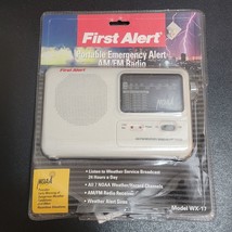 FIRST ALERT Portable Emergency AM FM Weather Band Radio 7 NOAA Channels ... - $32.95
