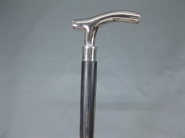 Wooden Walking Stick Brass Cane Vintage Handle Head Antique Victorian Style Gift - £26.95 GBP