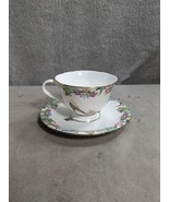 Royal Elfreda Porcelain Tea Cup And Saucer Floral Design By Allison L.L - £15.76 GBP