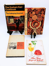 Lot of 4 Cookbooks Graham Kerr, The Sausage Book, Joys of Jello &amp; Amana Colony  - £15.68 GBP