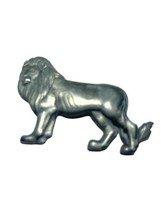 Vintage Signed JJ Jonette Burnished Silvertone Lion Brooch King Of The Forest - £8.75 GBP