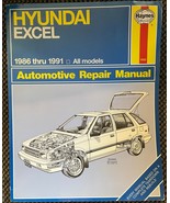 Haynes Hyundai Excel 1986-1991 All Models Automotive Repair Manual #1552 - $14.83 CAD